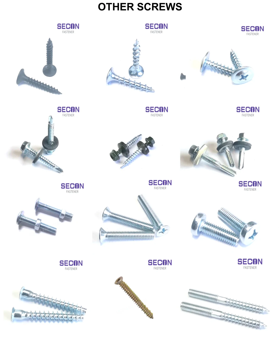 China Screw Supplier Zinc & Yellow Passivate Torx Drive/Star Wood Construction Screws