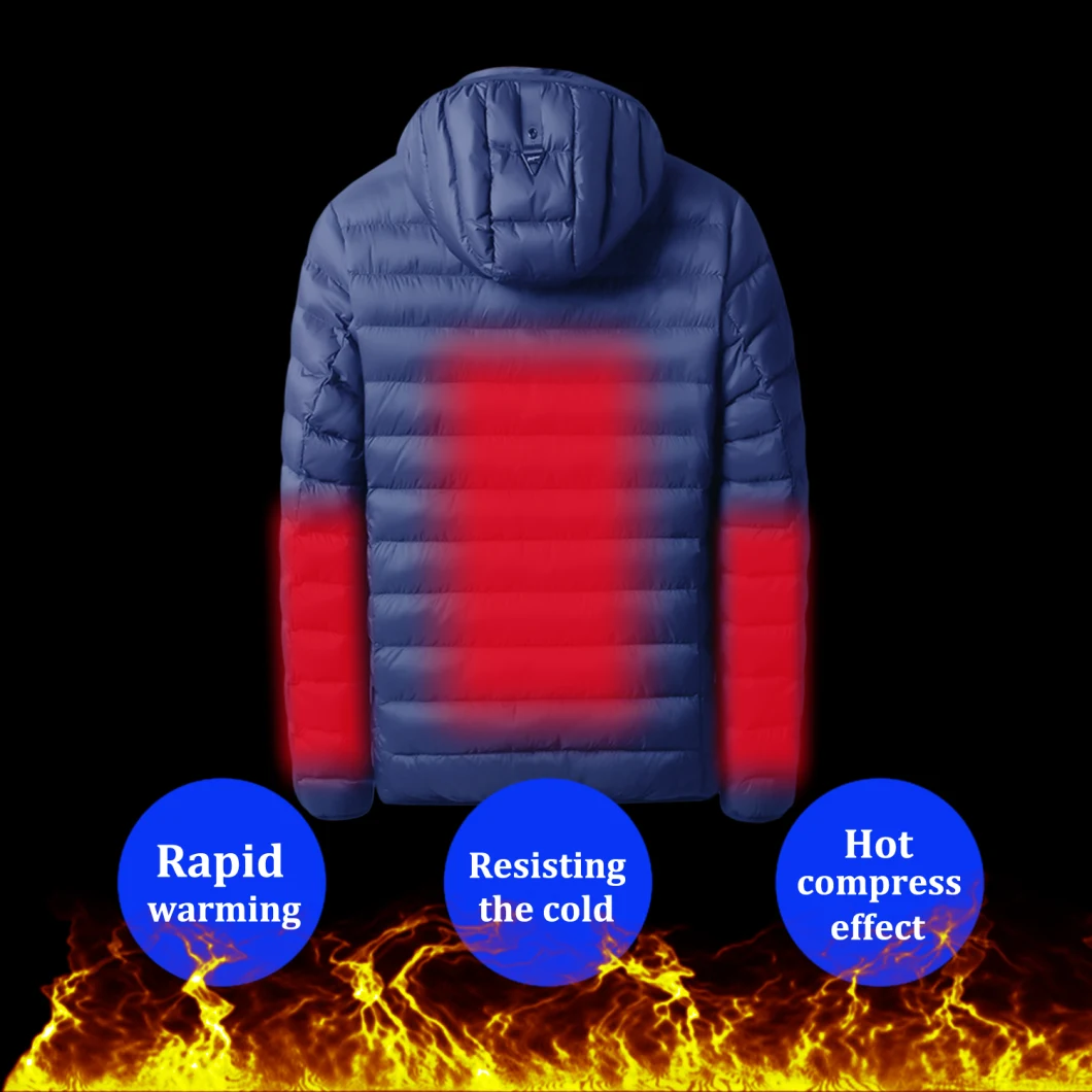 Winter Warm Lightweight Hoodie Heating Down Jacket