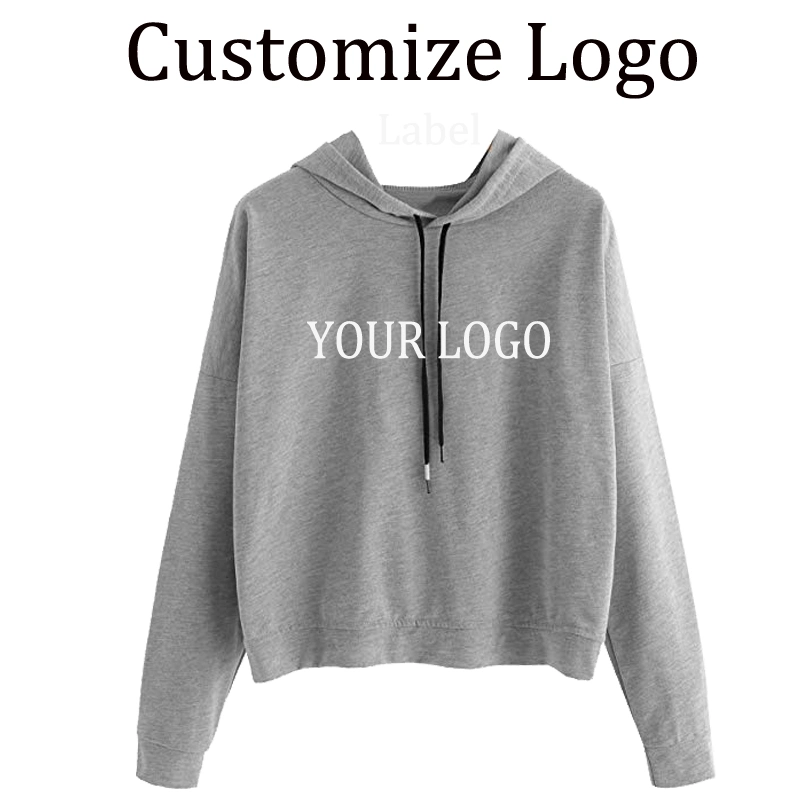 Bulk Wholesale Long Sleeve Pullover High Quality Women Printing Cotton Hoodie in China Factory