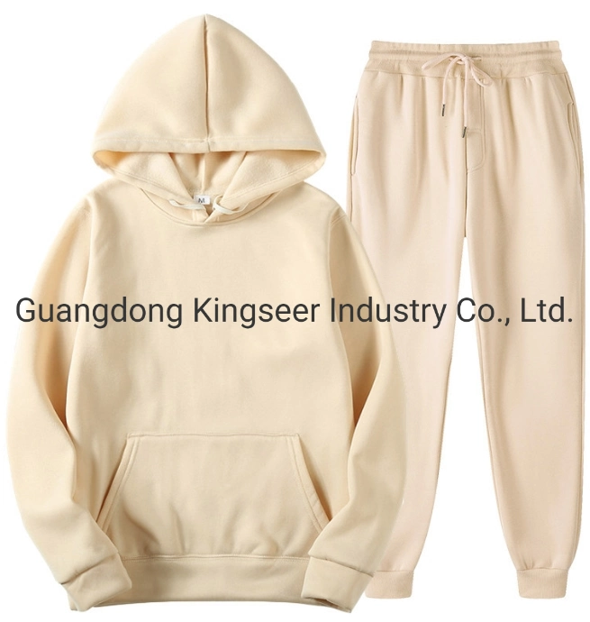 Wholesale Plain Embroidery Print Hoodies Women Sweat Suits Custom Jogging Suit Unisex Oversized Tracksuits