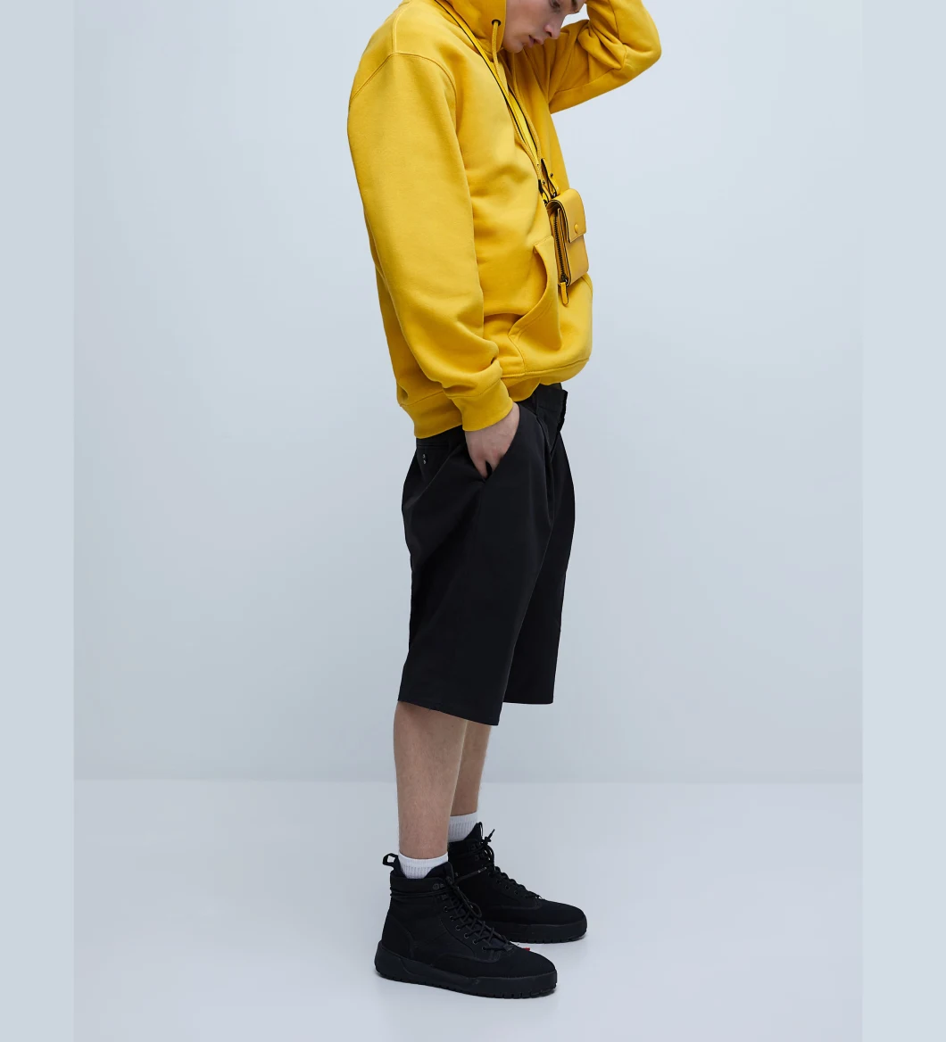 Hot Sale Wholesale Custom New Yellow Men's Hoodies Loose Casual Men's Hoodie