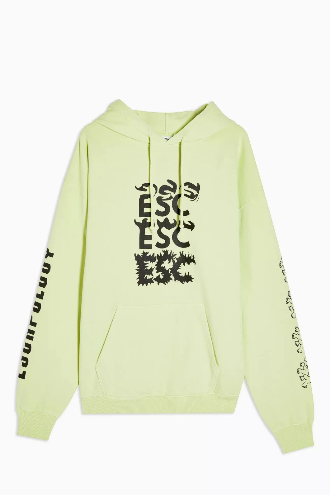 Customized Logo Customized Hoodies Escapology Lime Green Hoodie Factory