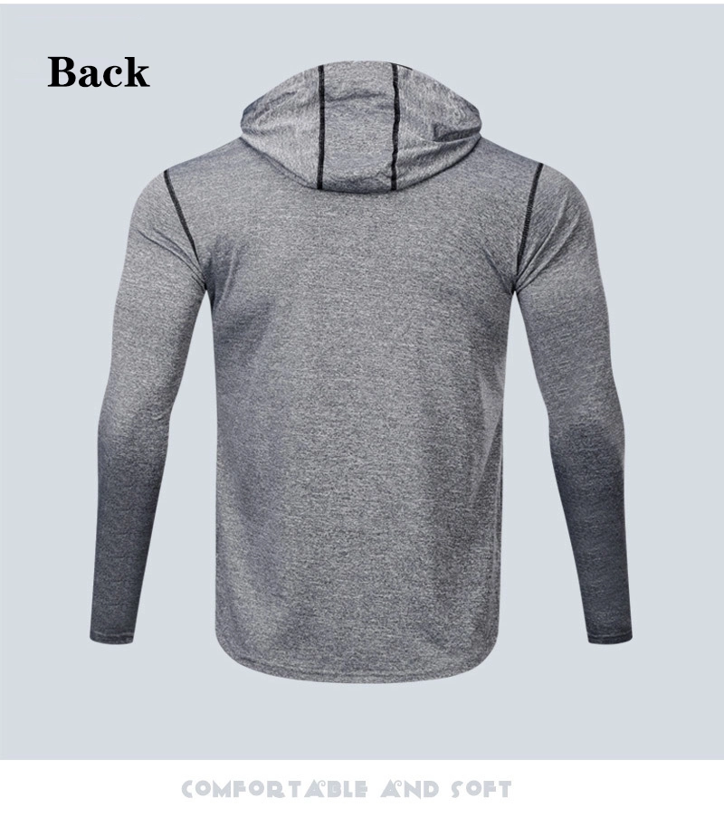 Fashion Polyester Clothing Men Fitness Athletic Wear Gym Workout Sports Hoodie