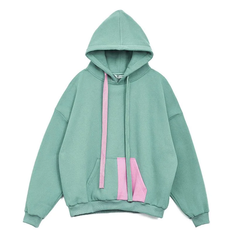 Women Pullover Oversized Printing Embroidery Cotton Hoodie