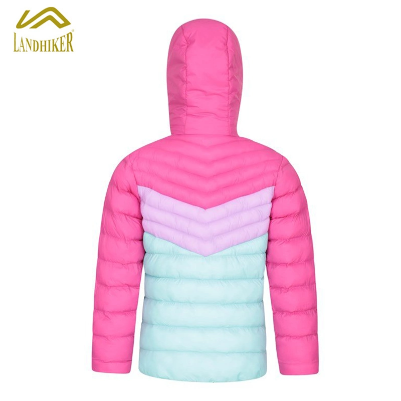 Three Color Kids Winter Hoody Light Weight Quilting Jacket Children Outdoor Winter Padding Coat