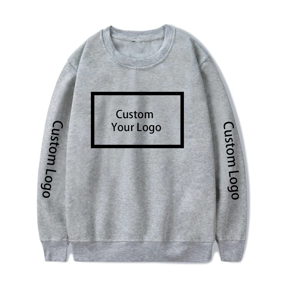 Custom Sweatshirt Logo Print Hooded Hoodie Customized Sweatshirt Cotton Streetwear Warm Crewneck Sweatshirt