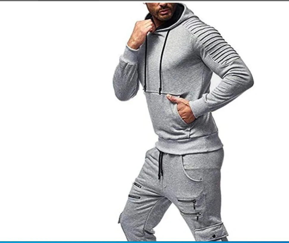 Long Sleeve Hoodie Pants Track Suits Sportswear Casual Fashion Brand Luxury Men Zipper Jogger Suit