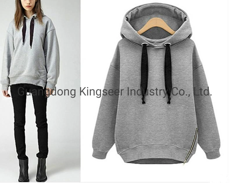 Fashion Sweatshirts Women Clothes Zipper Cotton/Polyester/Fleece Custom Wholesale Plain Hoodies