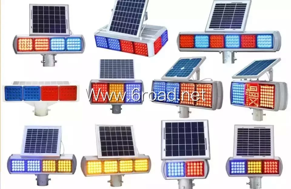 China Supplier Yellow/Red Solar Flashing Signal Light