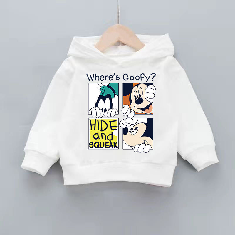 Toddler Baby Kid Boy Girl Fashion Cartoon Mickey Kids Hoodie Cute Baby Girl Casual Sweatshirt Girl Kids Sweatshirt