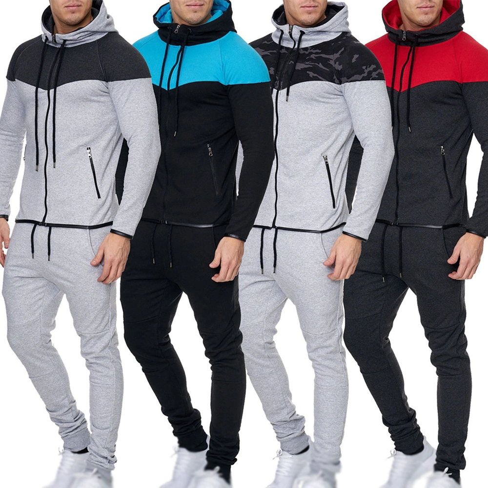 Fall Men Sport Hoodie Tracksuit 2 Piece Set for Men