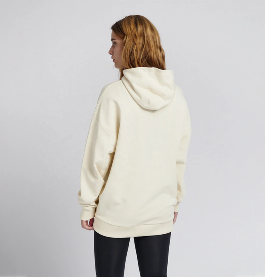 Women Oversize Solid Casual Hoodies Women Long Streetwear Hoodie