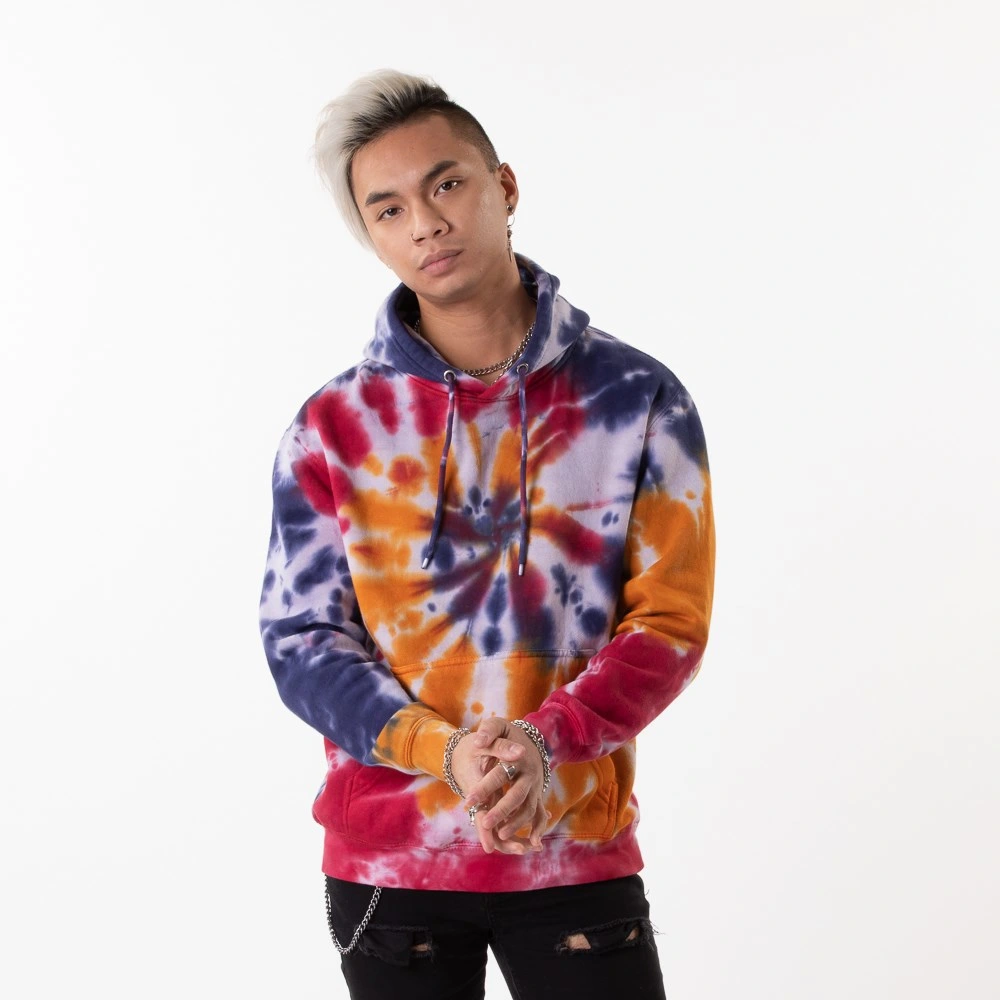 Good Price Fleece Pullover Hoodie Men's Tie-Dye Cotton High Quality Tie Dye Hoodie Custom