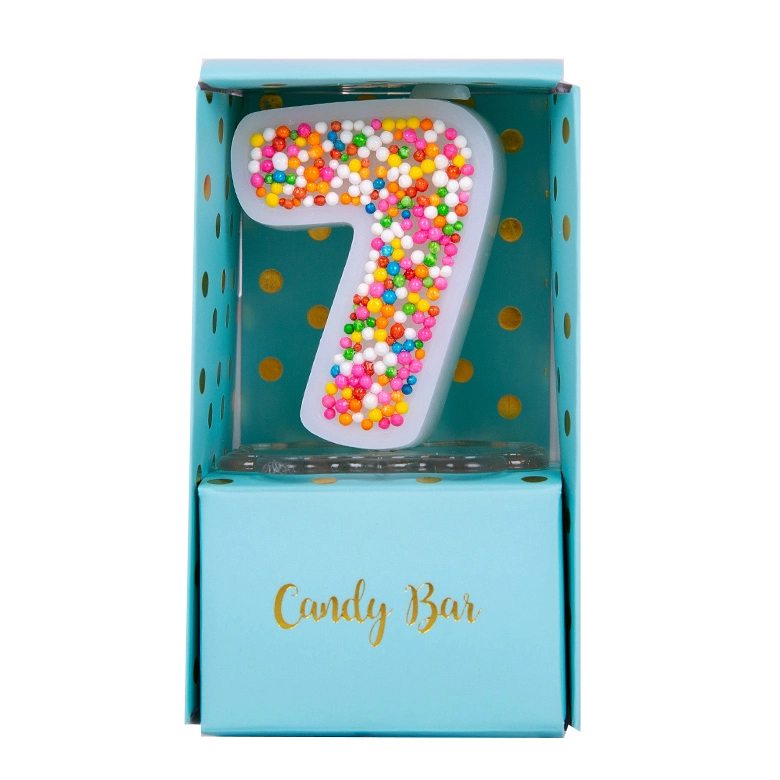 Happy Birthday Cake Topper Glitter Number Birthday Candles