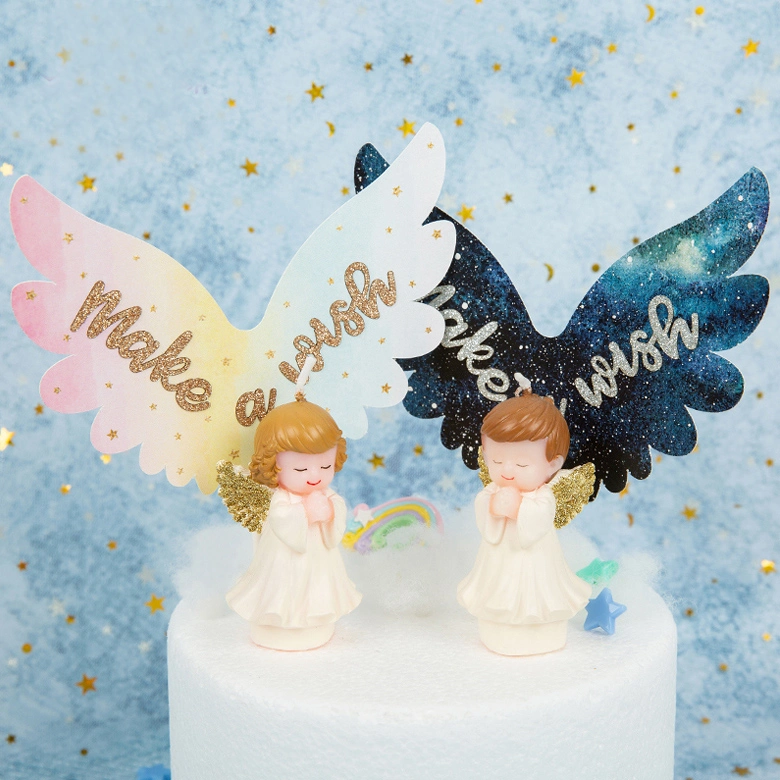 Kids Birthday Candles Angel Baby Shaped Candle Smokeless Cake Candles for Children Birthday