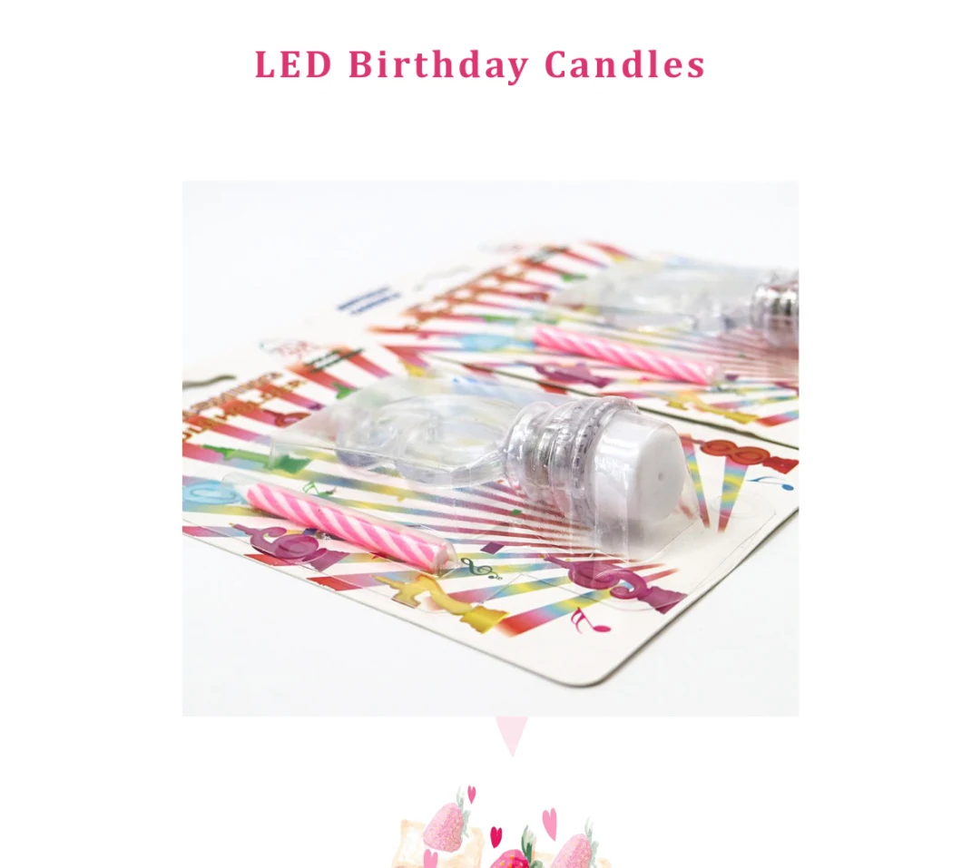 Flashing 0-9 Number LED Candle Set Birthday Musical Candle for Party