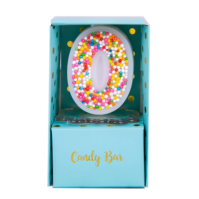 Happy Birthday Cake Topper Glitter Number Birthday Candles