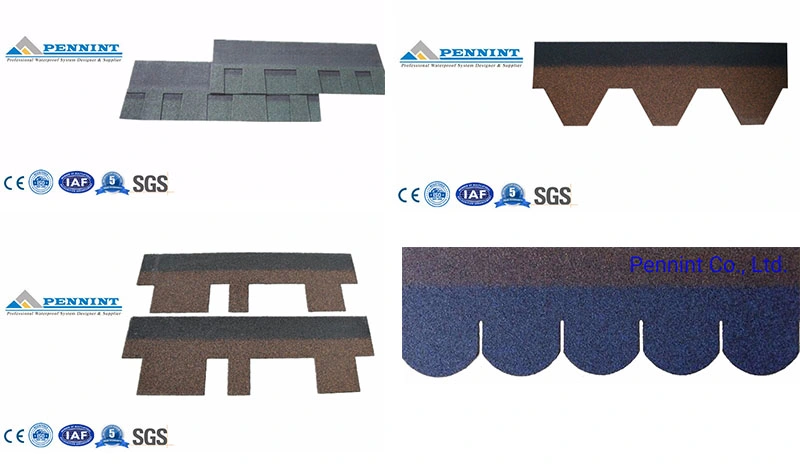 Asphalt Roofing Shingles Colorful Roofing Covers Waterproof Solutions Building Materials