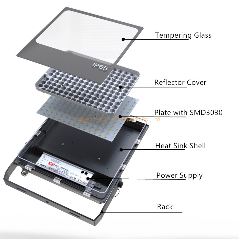 150lm/W IP65 100W Outdoor Square Park Area LED Garden Flood Lamp