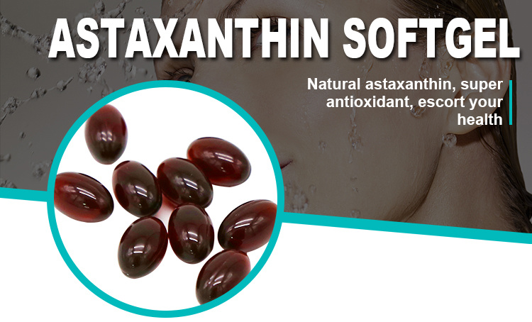 Raw Material Astaxanthin Haematococcus Pluvialis Astaxanthin 5% Astaxanthin Softgel