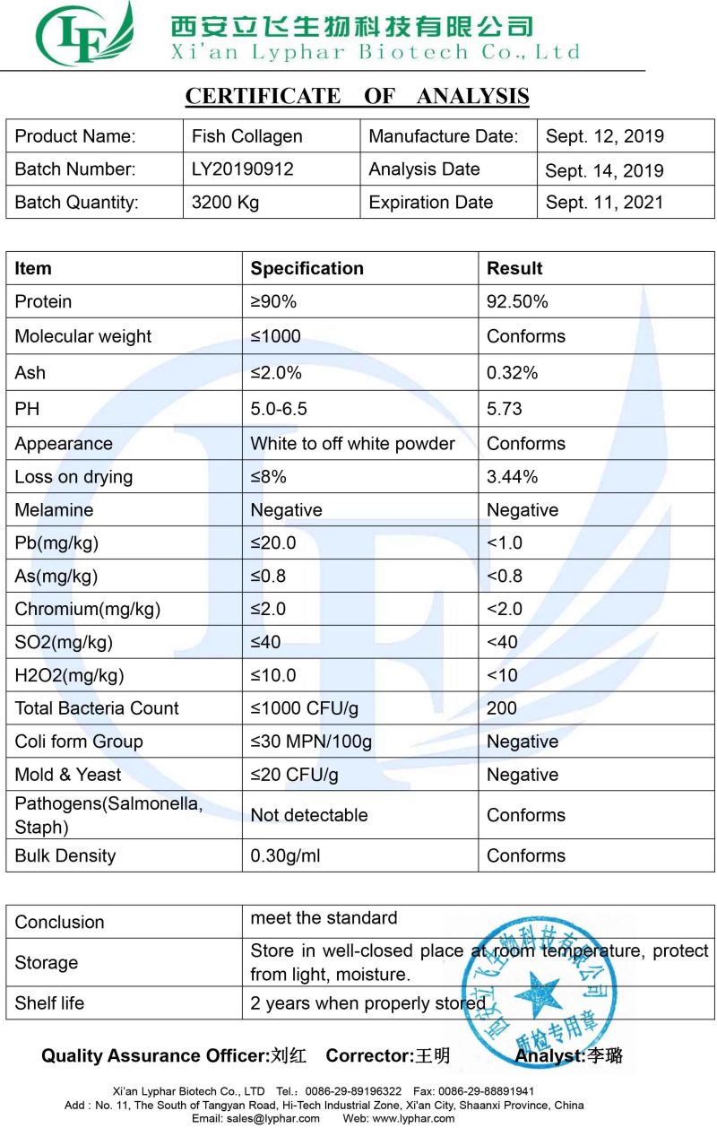 Whitening Fish Marine Collagen Peptide