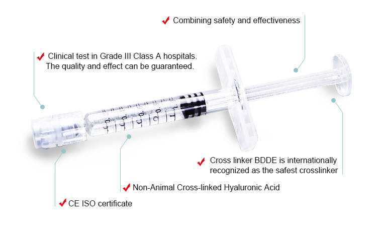 Younsofill Ce Collagen Facial Hadermafiller1ml2ml Injectable Hyaluronic Acid Dermalfillers