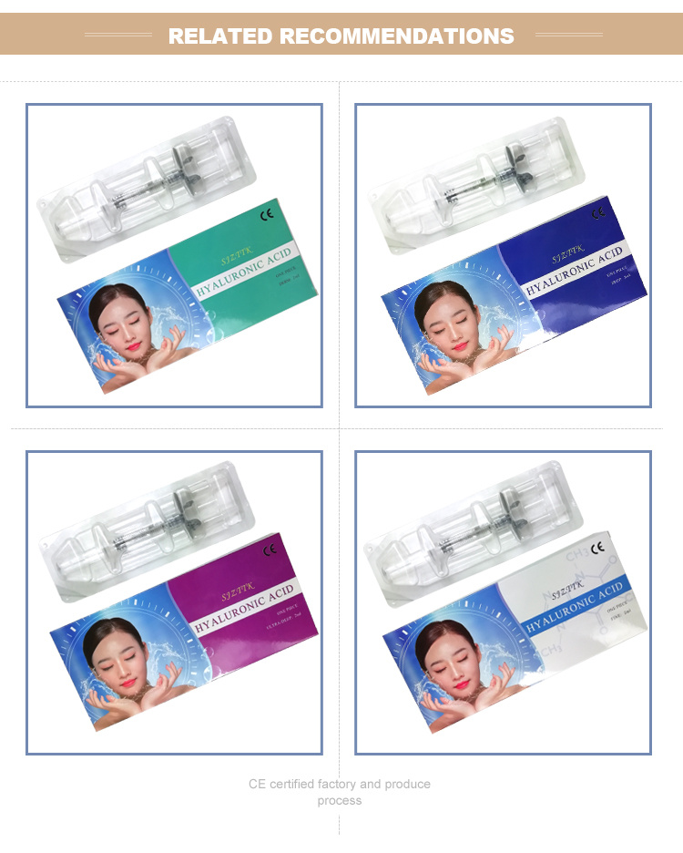 Hyaluronic Acid Cross Linked/Korea Hyaluronic Acid Filler/Hyaluronic Acid Syringe