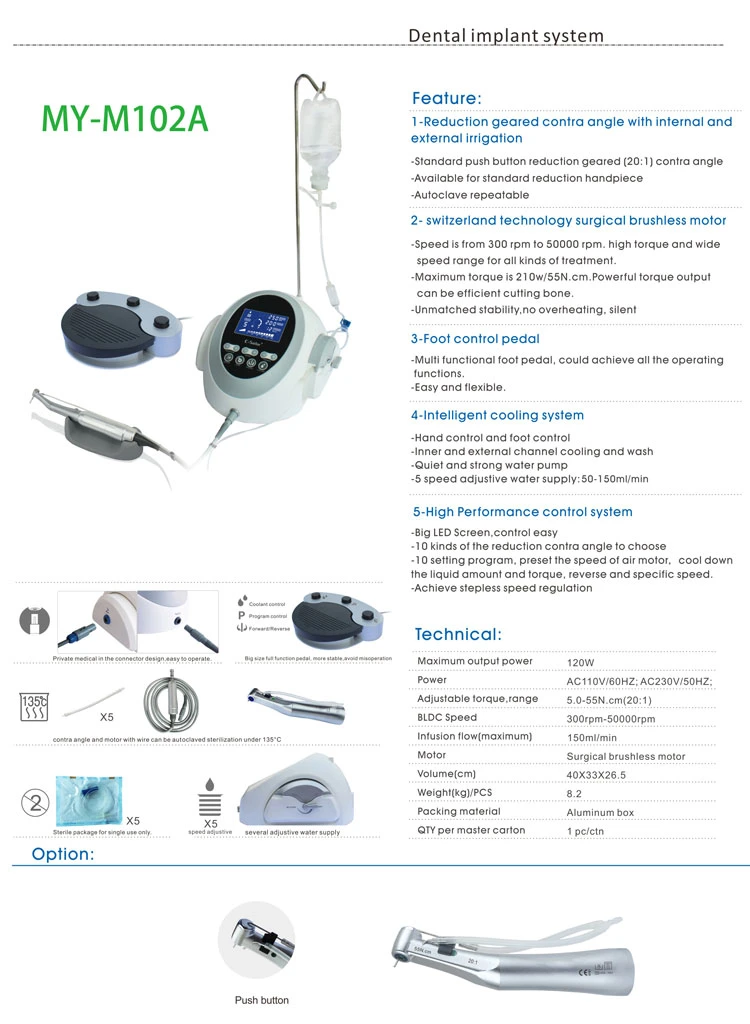 My-M102A Medical Equipment Surgical Dental Unit Price of Dental Implant Tools