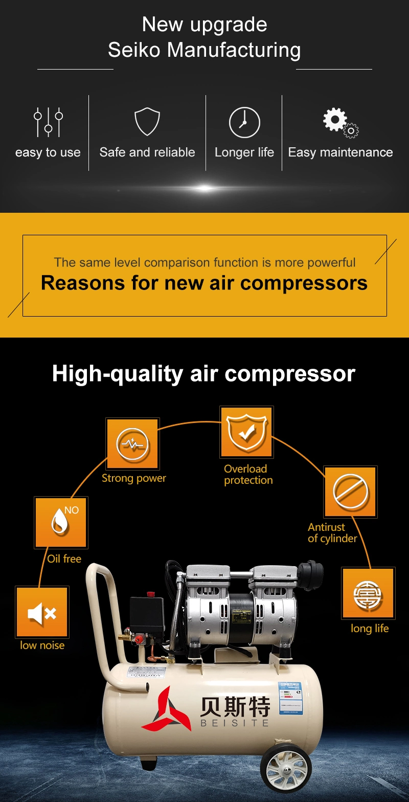 7bar Silent Oil Free Air-Compressor Oil-Free Portable Air Compressor