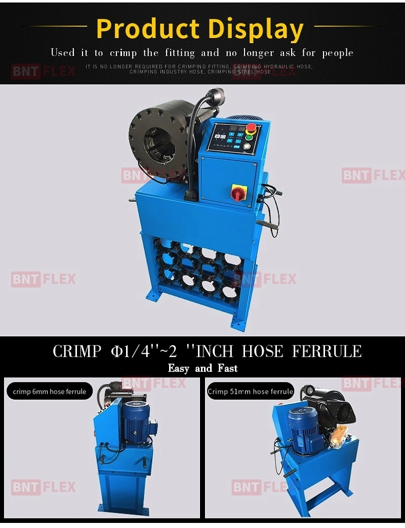 2inch Best Sale Hydraulic Hose Crimper Harbor Freight Free Hydraulic Hose Crimping Machine with Good Price