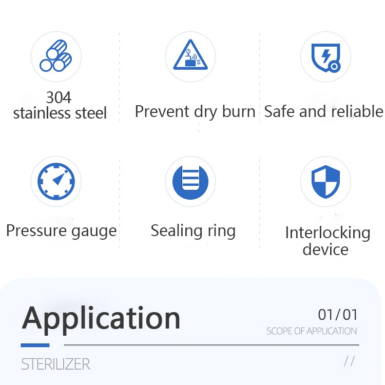 50L Hospital Autoclave Vertical Sterilizer Autoclave Digital Display Automation