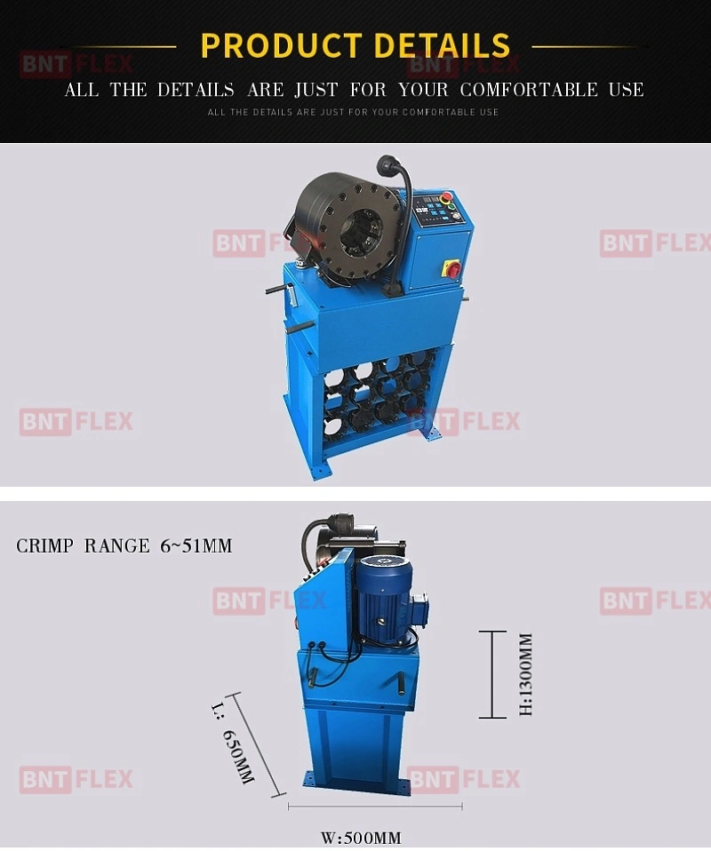 2inch Best Sale Hydraulic Hose Crimper Harbor Freight Free Hydraulic Hose Crimping Machine with Good Price