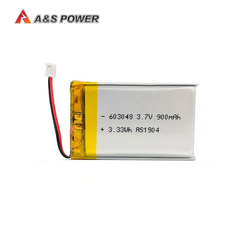 Factory UL1642 Approved 603048 900mAh Li-Polymer Battery 3.7V Lipo Battery for LED Lights