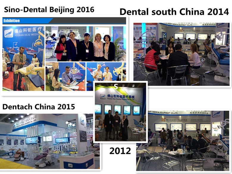 CE Certification Full Casting Aluminum Dental Equipment Real Leather Dental Chair Unit