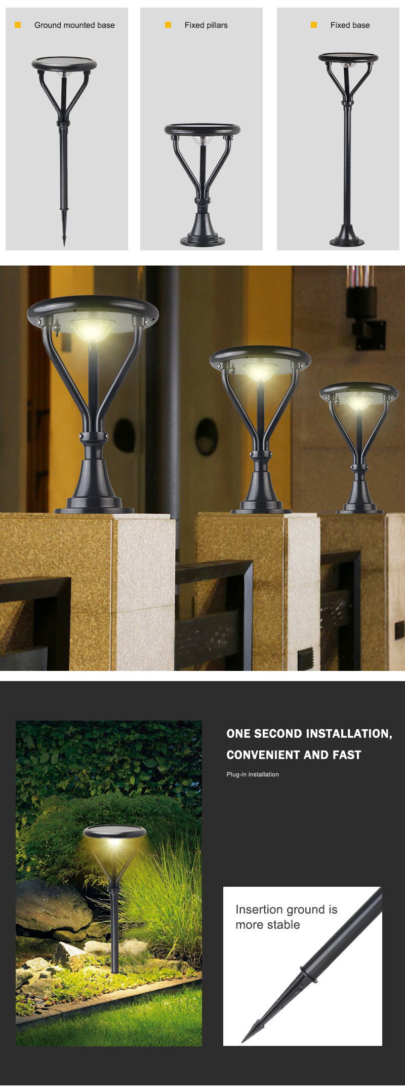 LED Solar Lights Outdoor 10W Solar Outdoor Wall Lights Battery Solar Lights