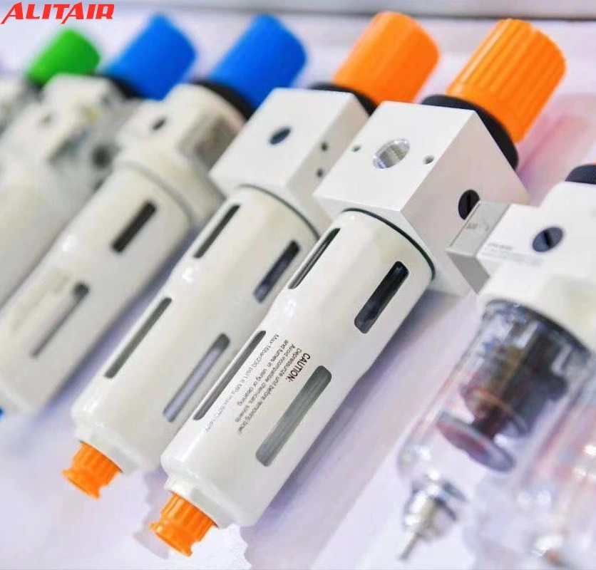 Air Preparation Unit Air Filter Pressure Regulator Airbrush Compressor with Water Trap Gauge & Bracket