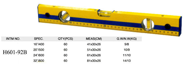 Aluminum Costomized Plastic Levelling Instrument Spirit Levelaluminum Costomized Plastic Levelling Instrument Spirit Level