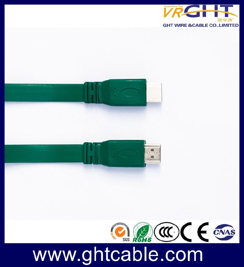 1.8m Cu High Quality Flat HDMI with Straight Head and Angle Head