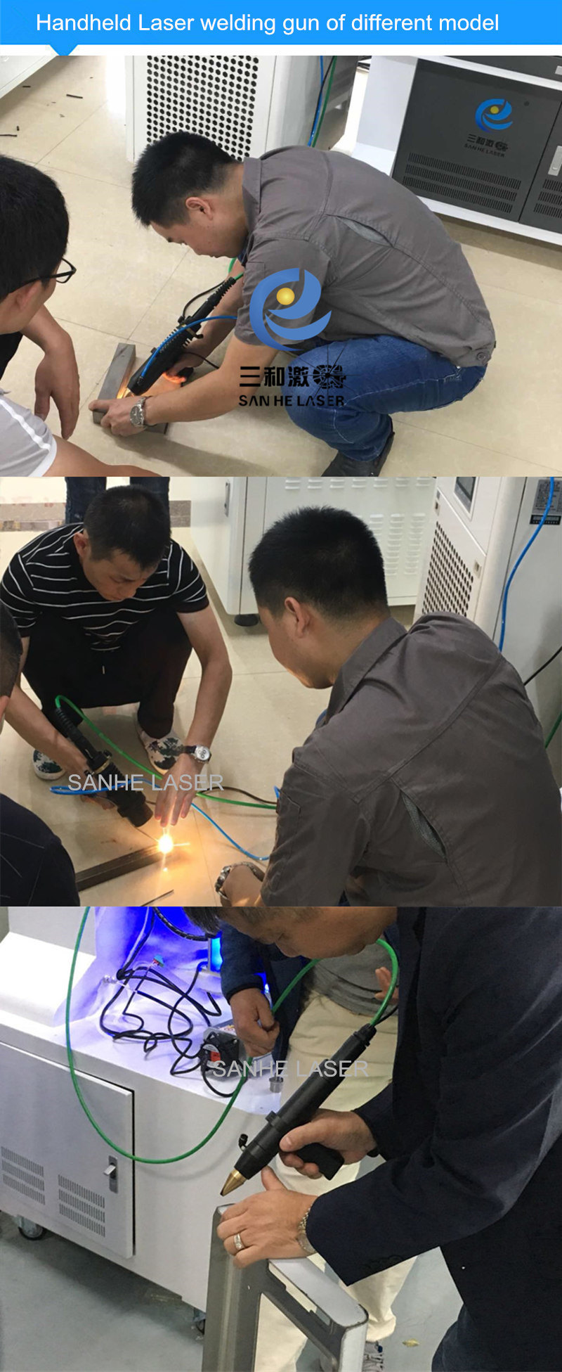 China Hand-Held Portable Fiber Optic Laser Welding Machine with Fiber Cable Transmitted Gun 500W