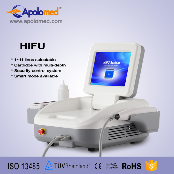 Portable Face Lifting and Body Shaping machine Ce/ISO13485 Approval 10 Gear Lines Hifu Body