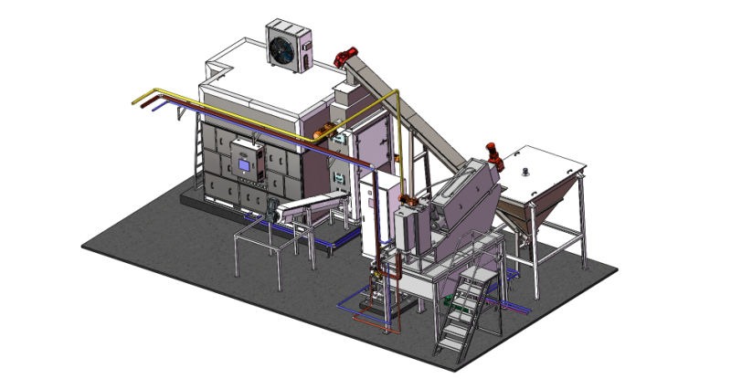 Municipal Wastewater Treatment Plant Sludge Dewatering Sludge Dryer Equipment