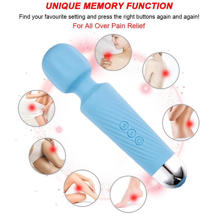 Valleymoon OEM Mini Silicone Vibrator Rechargeable Handheld Massager Wand Massager Vibrator