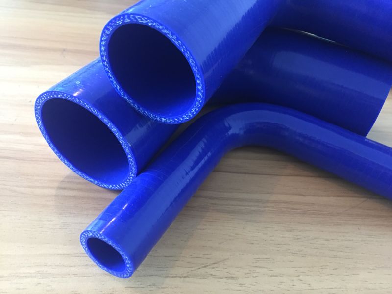 2021hot Sale Blue Black Color Reinforced Silicone Hose Tube