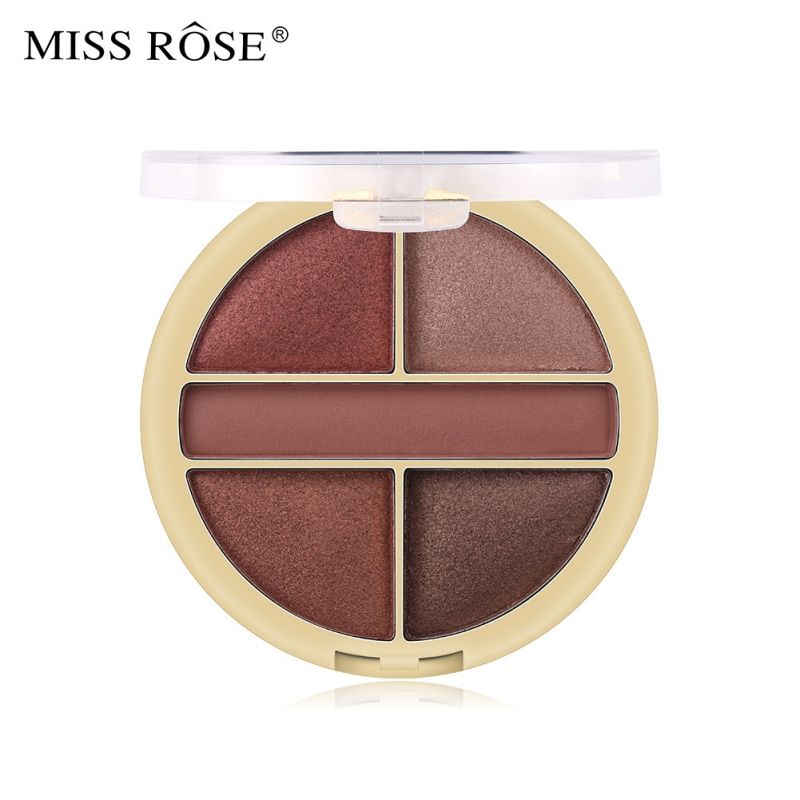 Y201 European and American Style Pearly Matte 5 Color Small Eye Shadow Cross-Border Makeup Waterproof Natural Nude Makeup Net Red Eye Shadow Palette