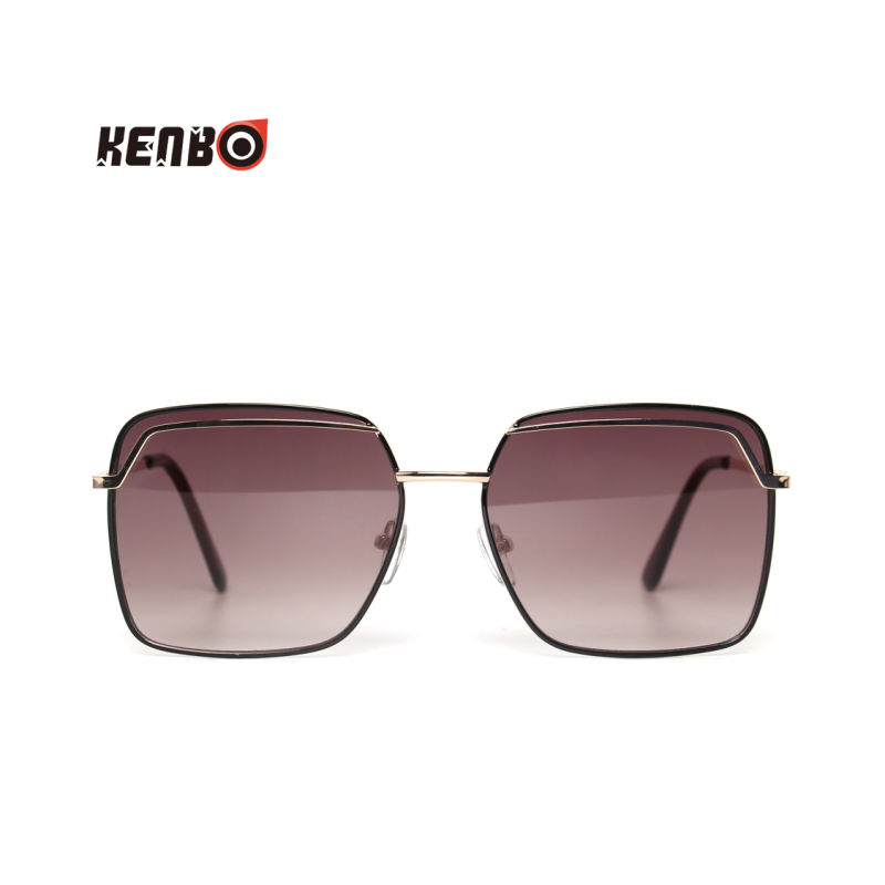 Kenbo Eyewear 2020 Full Frame Classic Square Sunglasses Lightweight Metal Frame Shades Sunglasses Womens Km19010