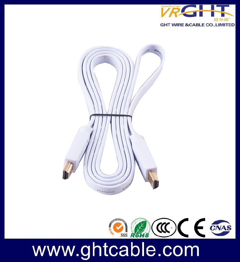 1.8m Cu High Quality Flat HDMI with Straight Head and Angle Head