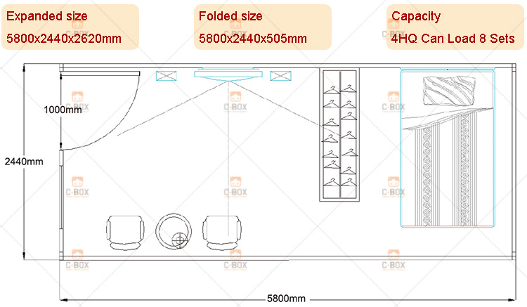 Low Cost Folding Prefab Clinic Building Hospital Foldable Mobile Container House