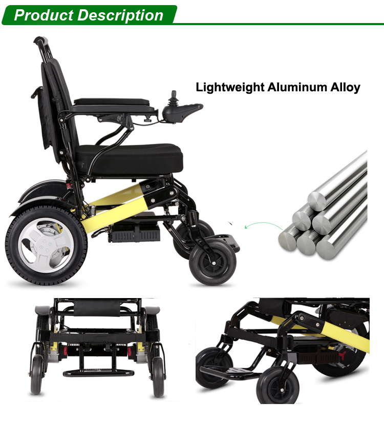 Enjoy Care Electric Wheelchair Battery Charger Manufacture Foldable Powerchair D11