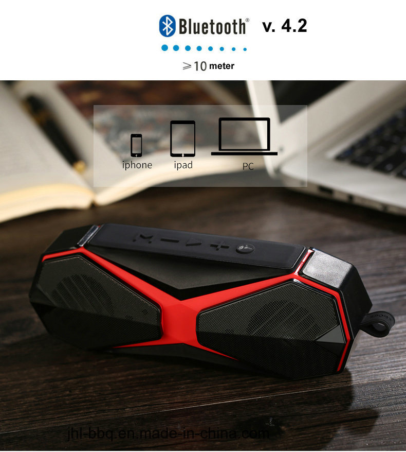 Bluetooth Wireless Speaker Waterproof Dust Proof with Bluetooth Amplifier TF Card Play