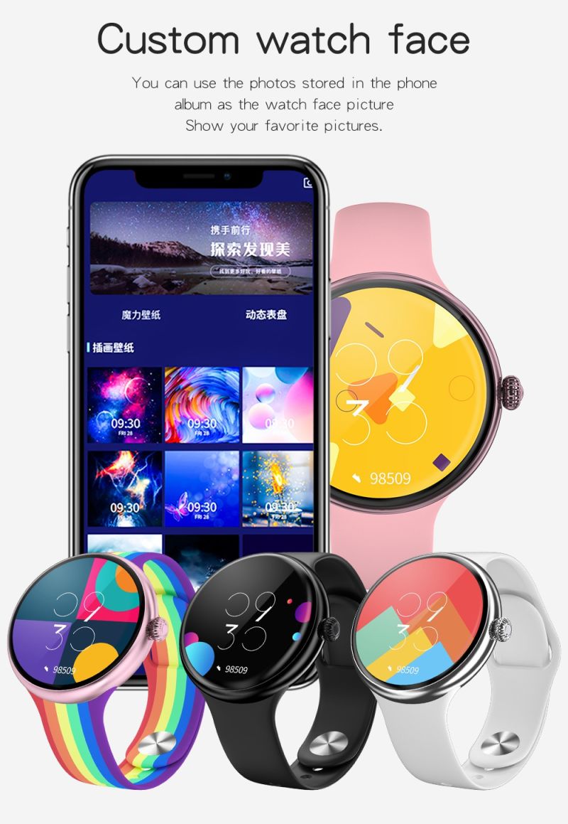 Lady Fashionable Watch with Bluetooth Dialing / Calling, Local Music Playing, Music Playing Connected to Tws Headphones, Female Physiological Cycle